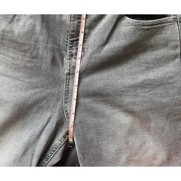 GRAY TOPSHOP STRAIGHT JEANS - Picture 4 of 7